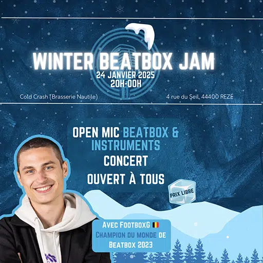 Winter Beatbox Jam 2025 with FootboxG in Cold Crash Rezé France